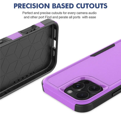 For iPhone 16 Pro Max Case 2-in-1 PC+TPU Shockproof Phone Cover
