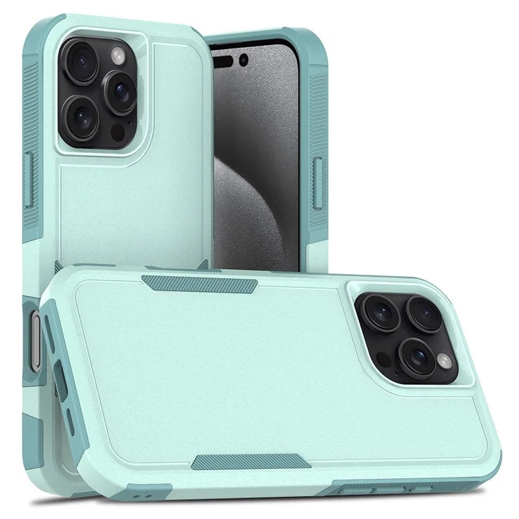 For iPhone 16 Pro Max Case 2-in-1 PC+TPU Shockproof Phone Cover