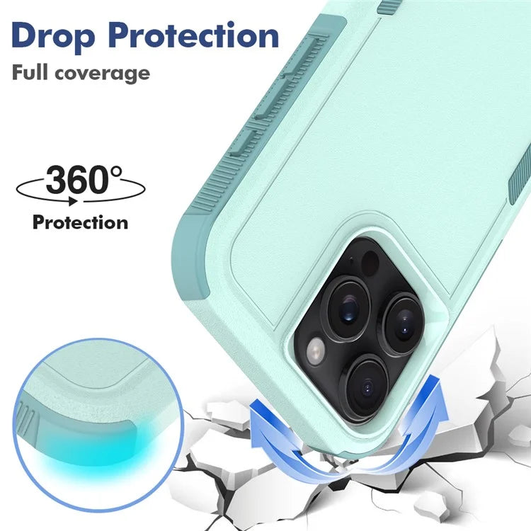For iPhone 16 Pro Max Case 2-in-1 PC+TPU Shockproof Phone Cover