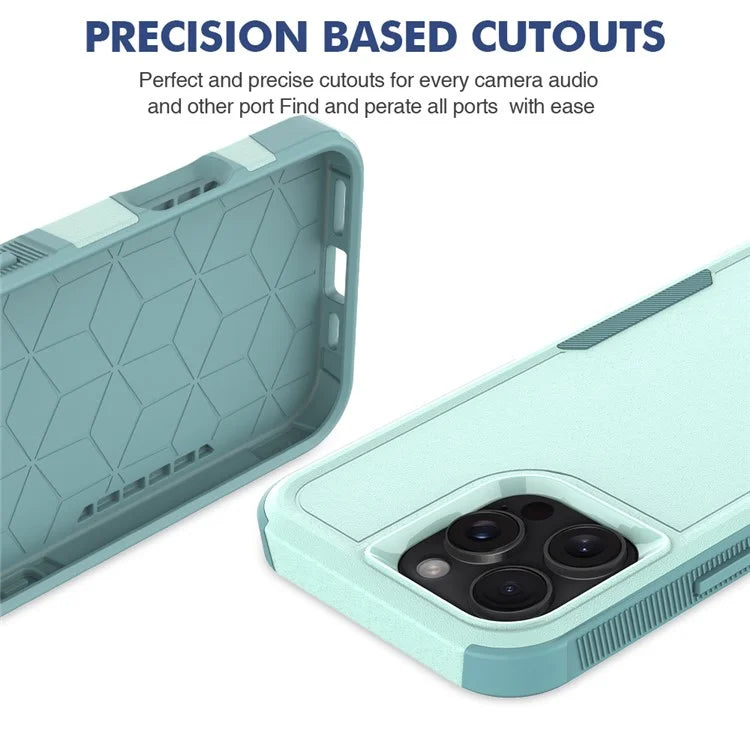 For iPhone 16 Pro Max Case 2-in-1 PC+TPU Shockproof Phone Cover