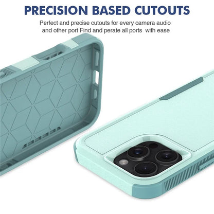 For iPhone 16 Pro Max Case 2-in-1 PC+TPU Shockproof Phone Cover