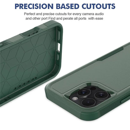 For iPhone 16 Pro Max Case 2-in-1 PC+TPU Shockproof Phone Cover