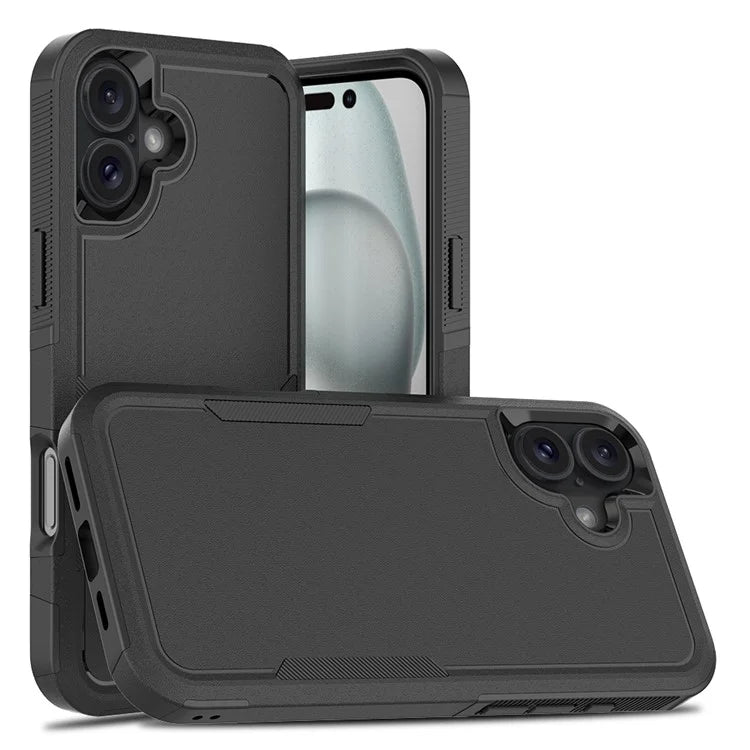 For iPhone 16 Plus Case 2-in-1 PC+TPU Shockproof Phone Cover