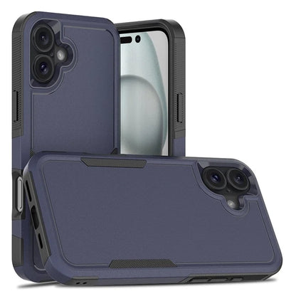 For iPhone 16 Plus Case 2-in-1 PC+TPU Shockproof Phone Cover