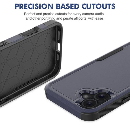 For iPhone 16 Plus Case 2-in-1 PC+TPU Shockproof Phone Cover