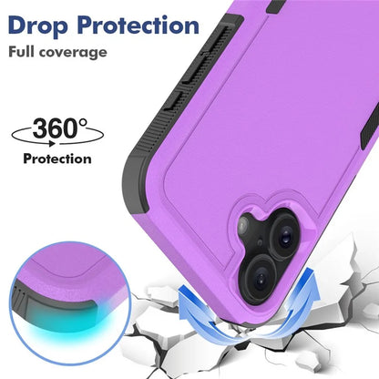 For iPhone 16 Plus Case 2-in-1 PC+TPU Shockproof Phone Cover