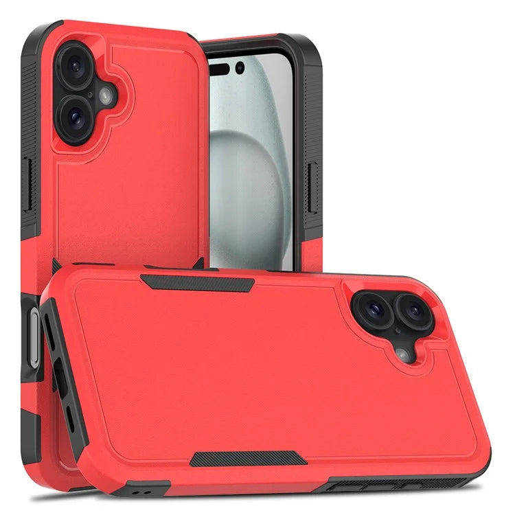 For iPhone 16 Plus Case 2-in-1 PC+TPU Shockproof Phone Cover