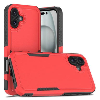For iPhone 16 Plus Case 2-in-1 PC+TPU Shockproof Phone Cover