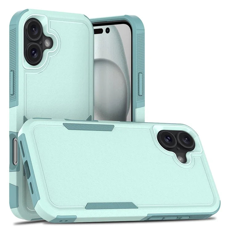 For iPhone 16 Plus Case 2-in-1 PC+TPU Shockproof Phone Cover