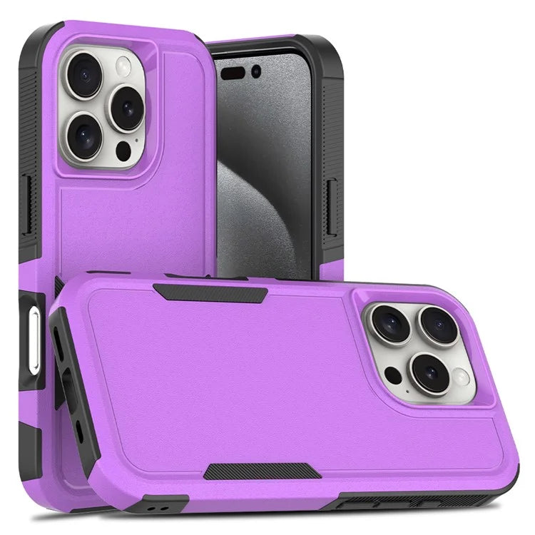 For iPhone 16 Pro Case 2-in-1 PC+TPU Shockproof Phone Cover