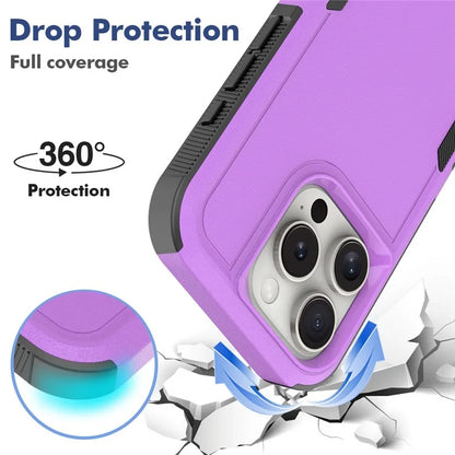 For iPhone 16 Pro Case 2-in-1 PC+TPU Shockproof Phone Cover