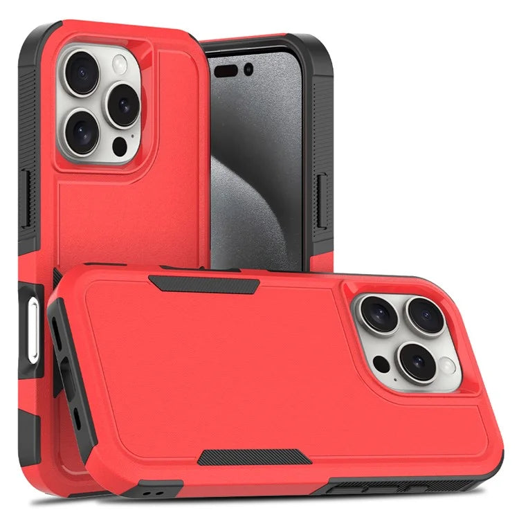 For iPhone 16 Pro Case 2-in-1 PC+TPU Shockproof Phone Cover