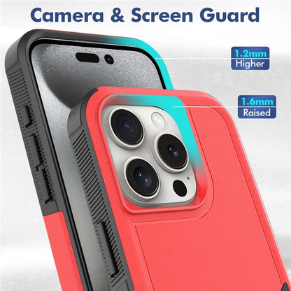 For iPhone 16 Pro Case 2-in-1 PC+TPU Shockproof Phone Cover