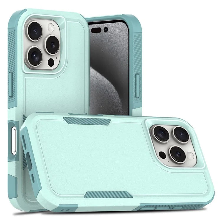For iPhone 16 Pro Case 2-in-1 PC+TPU Shockproof Phone Cover