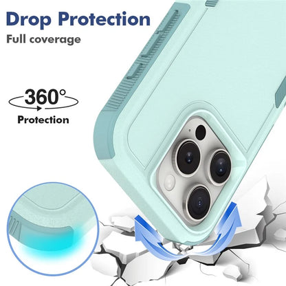 For iPhone 16 Pro Case 2-in-1 PC+TPU Shockproof Phone Cover