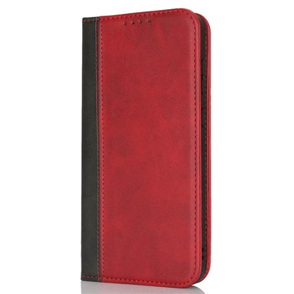For Samsung Galaxy A55 5G Case Calf Texture 3 Card Slots Color Splicing Leather Phone Cover