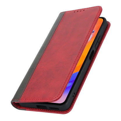 For Xiaomi Redmi Note 11 Pro Case Calf Texture 3 Card Slots Color Splicing Leather Phone Cover