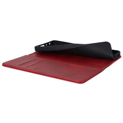 For Xiaomi Redmi Note 11 Pro Case Calf Texture 3 Card Slots Color Splicing Leather Phone Cover