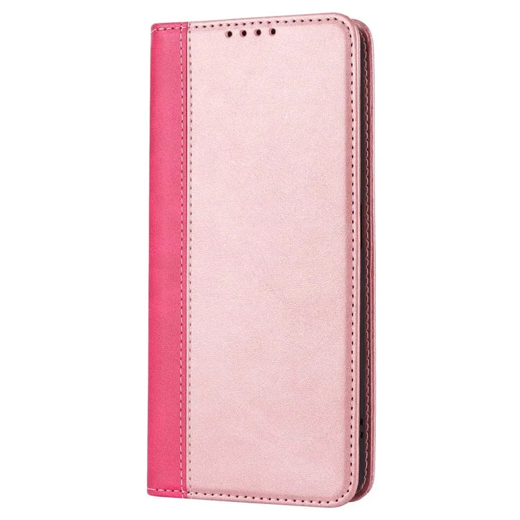 For Xiaomi Redmi Note 11 Pro Case Calf Texture 3 Card Slots Color Splicing Leather Phone Cover