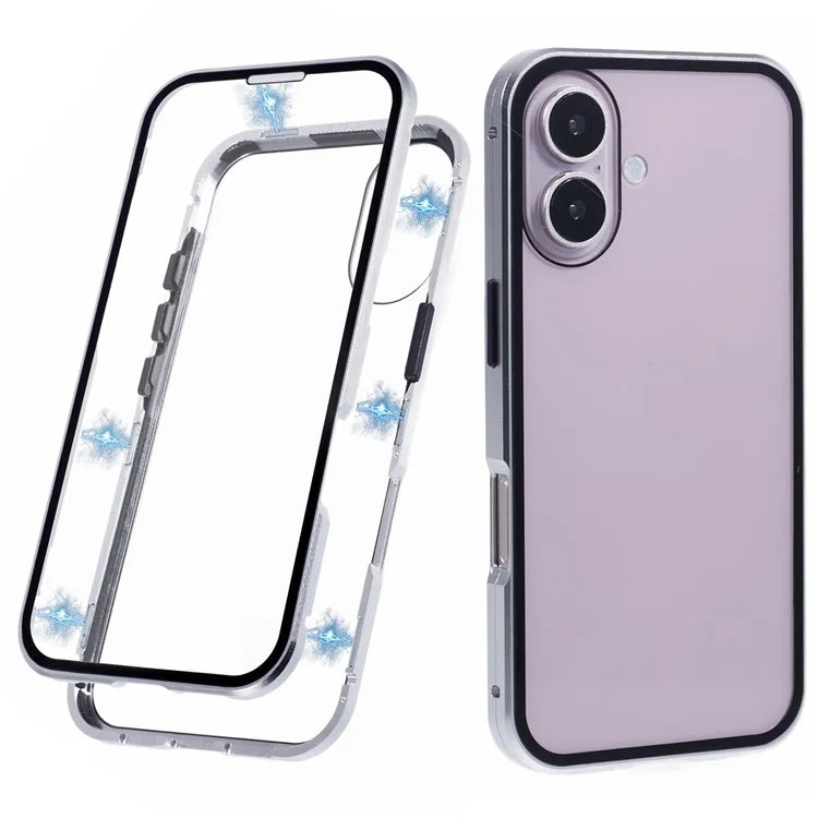 For iPhone 16 Case Magnetic Full Protection Clear Phone Cover