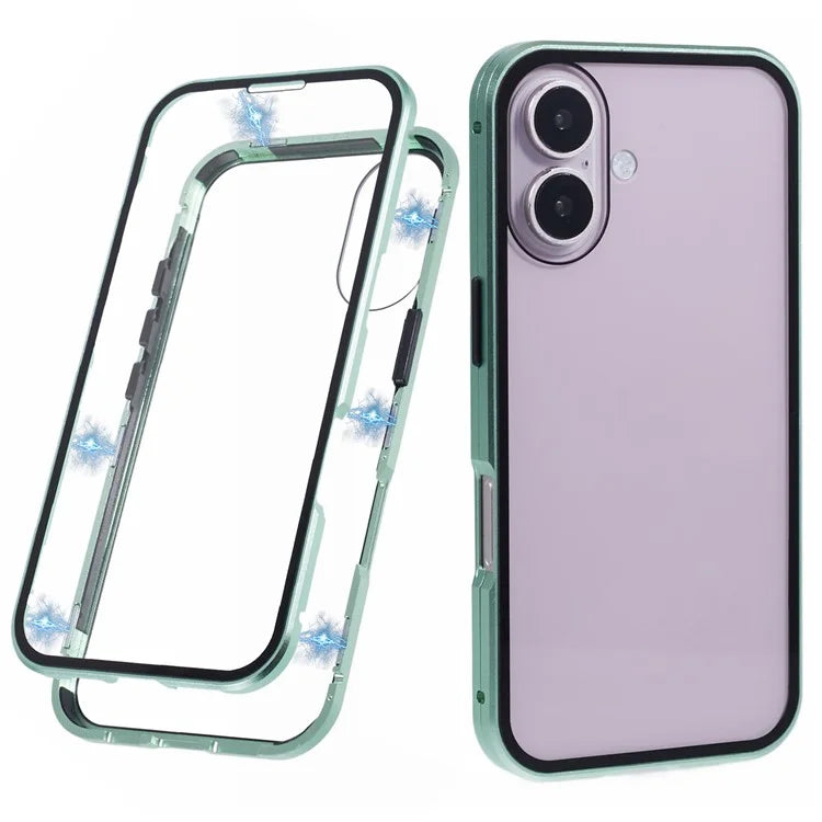 For iPhone 16 Case Magnetic Full Protection Clear Phone Cover