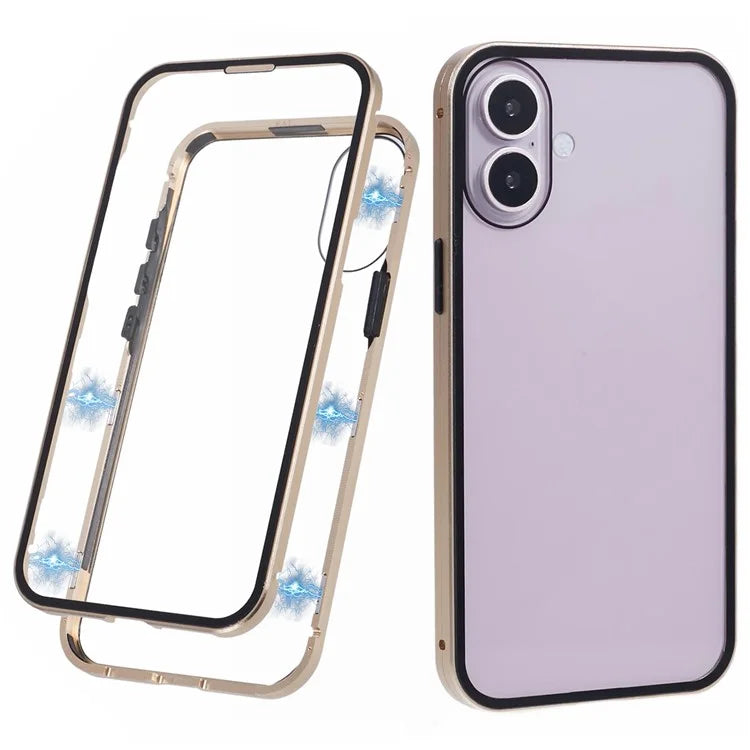 For iPhone 16 Plus Case Magnetic Full Protection Clear Phone Cover
