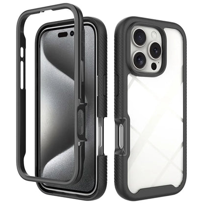 For iPhone 16 Pro Case Anti-Drop 2-in-1 PC+TPU Phone Cover