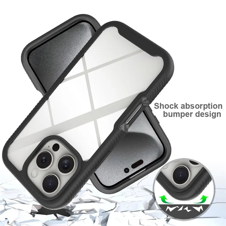 For iPhone 16 Pro Case Anti-Drop 2-in-1 PC+TPU Phone Cover