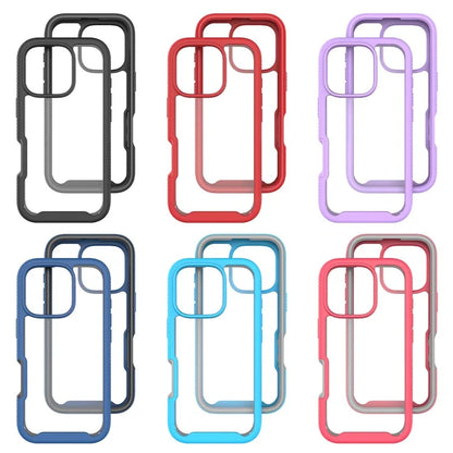 For iPhone 16 Pro Case Anti-Drop 2-in-1 PC+TPU Phone Cover
