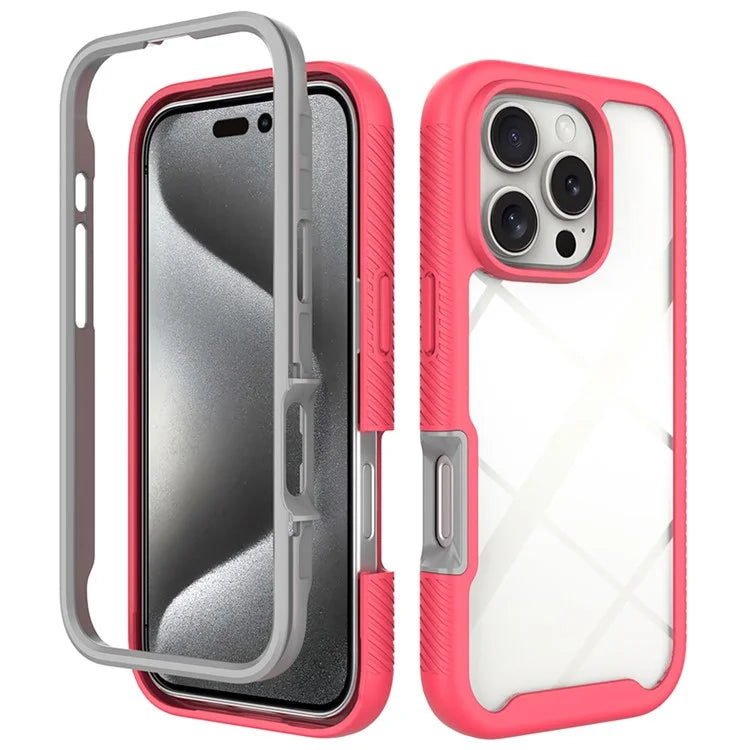 For iPhone 16 Pro Case Anti-Drop 2-in-1 PC+TPU Phone Cover