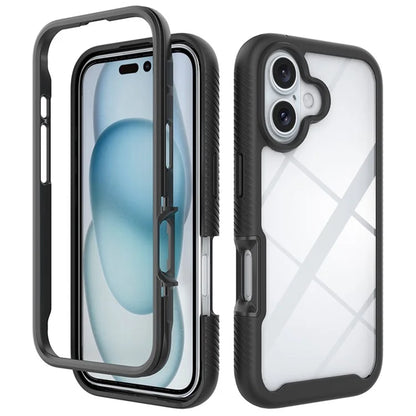 For iPhone 16 Case Anti-Drop 2-in-1 PC+TPU Phone Cover