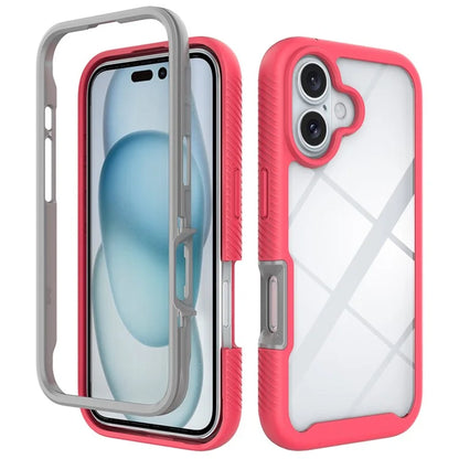For iPhone 16 Case Anti-Drop 2-in-1 PC+TPU Phone Cover