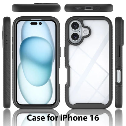 For iPhone 16 Case Anti-Drop 2-in-1 PC+TPU Phone Cover