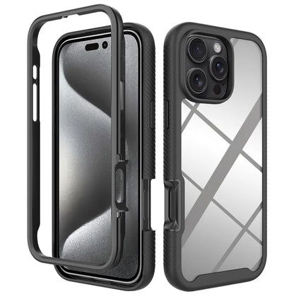For iPhone 16 Pro Max  Case Anti-Drop 2-in-1 PC+TPU Phone Cover