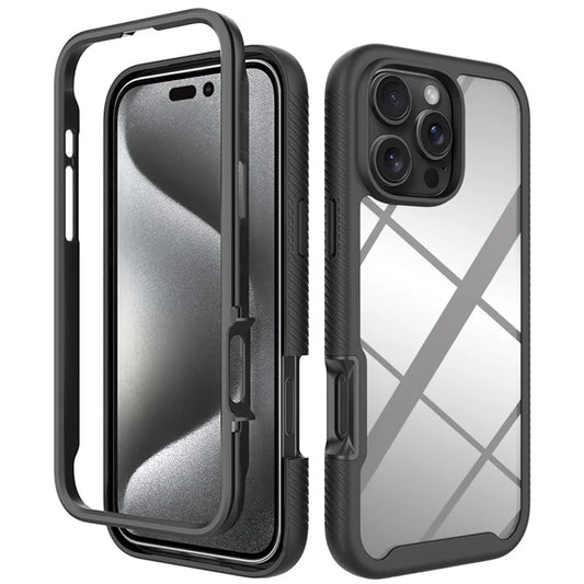 For iPhone 16 Pro Max  Case Anti-Drop 2-in-1 PC+TPU Phone Cover