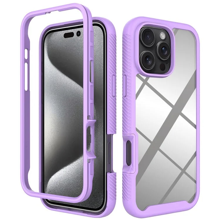 For iPhone 16 Pro Max  Case Anti-Drop 2-in-1 PC+TPU Phone Cover