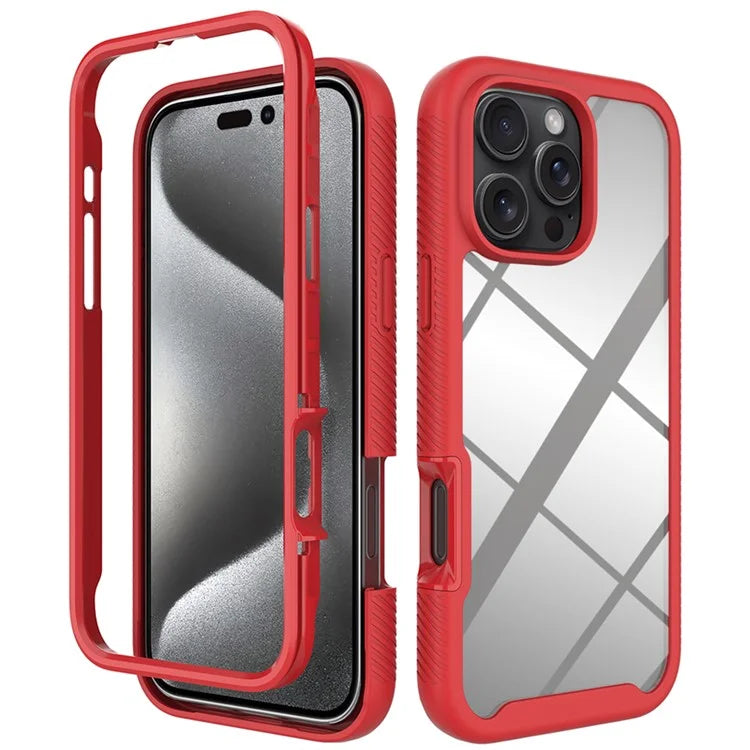 For iPhone 16 Pro Max  Case Anti-Drop 2-in-1 PC+TPU Phone Cover