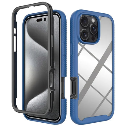 For iPhone 16 Pro Max  Case Anti-Drop 2-in-1 PC+TPU Phone Cover