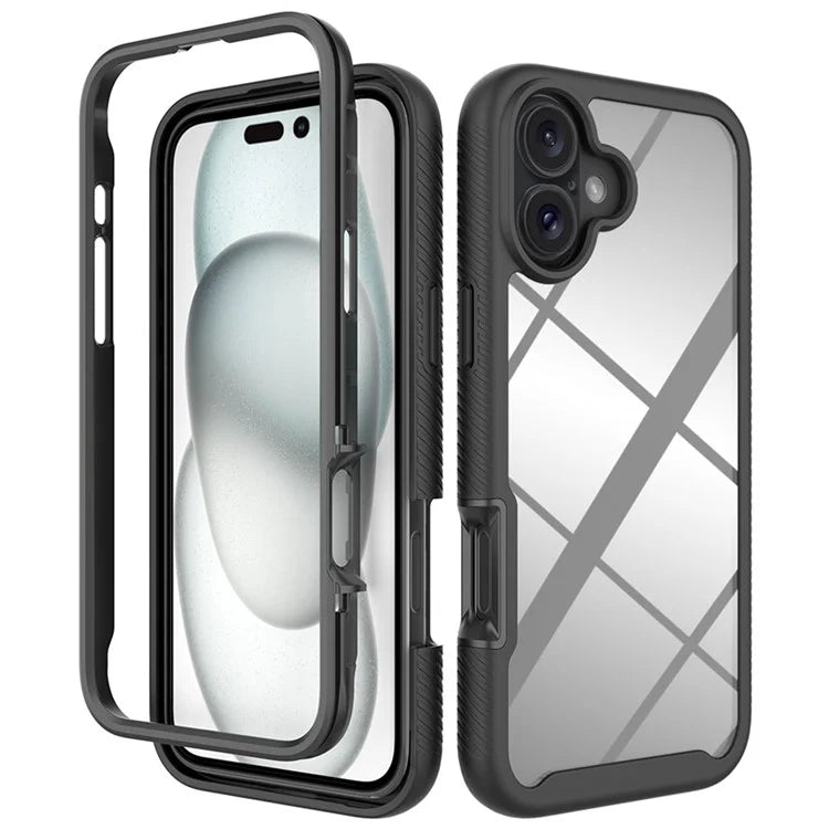 For iPhone 16 Plus Case Anti-Drop 2-in-1 PC+TPU Phone Cover