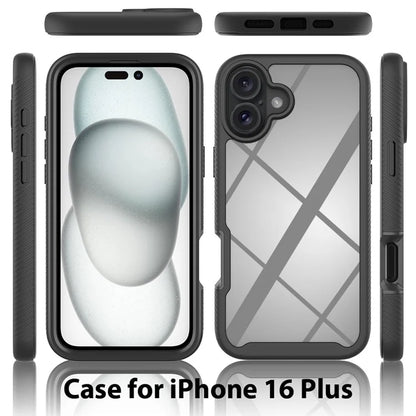 For iPhone 16 Plus Case Anti-Drop 2-in-1 PC+TPU Phone Cover