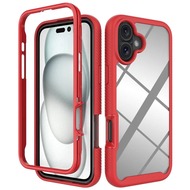 For iPhone 16 Plus Case Anti-Drop 2-in-1 PC+TPU Phone Cover