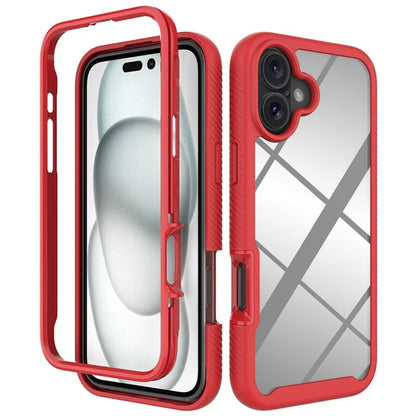 For iPhone 16 Plus Case Anti-Drop 2-in-1 PC+TPU Phone Cover