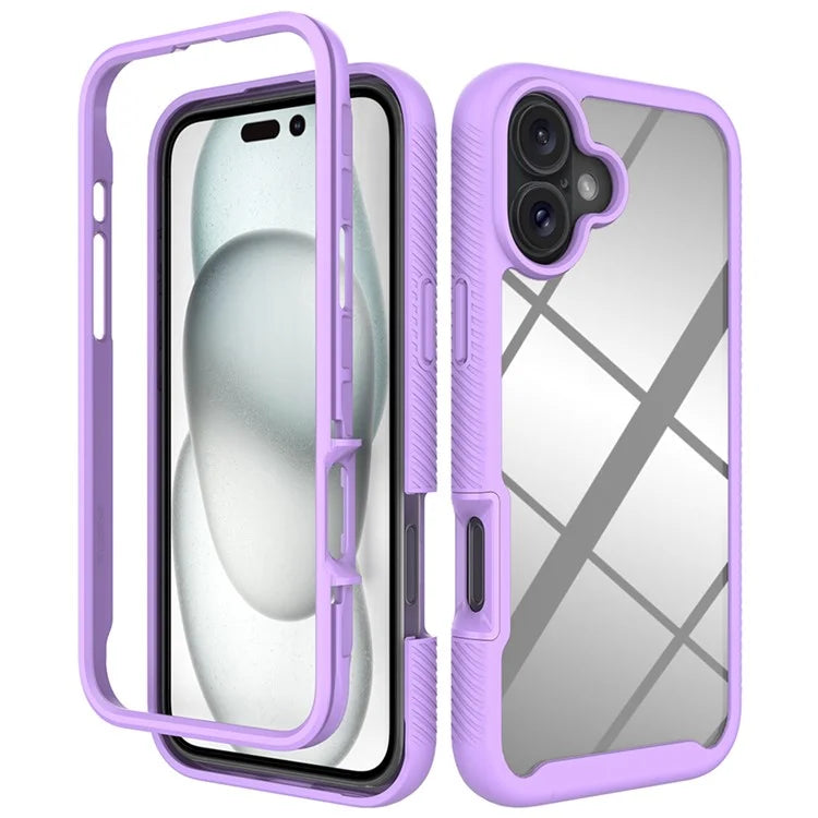 For iPhone 16 Plus Case Anti-Drop 2-in-1 PC+TPU Phone Cover