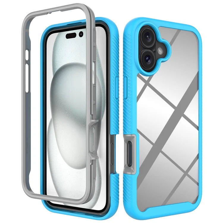 For iPhone 16 Plus Case Anti-Drop 2-in-1 PC+TPU Phone Cover