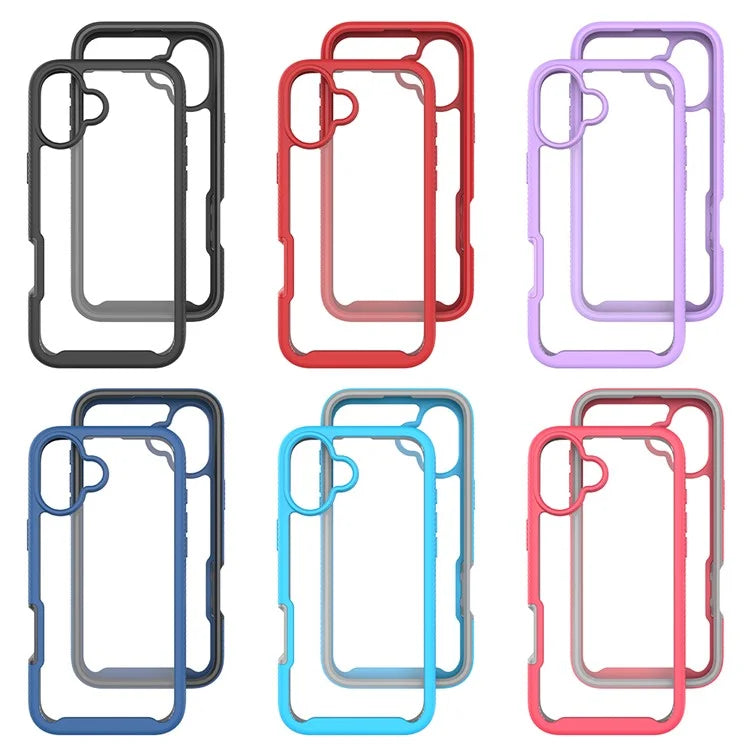 For iPhone 16 Plus Case Anti-Drop 2-in-1 PC+TPU Phone Cover