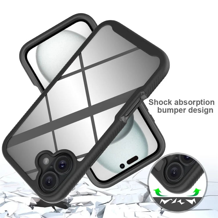 For iPhone 16 Plus Case Anti-Drop 2-in-1 PC+TPU Phone Cover