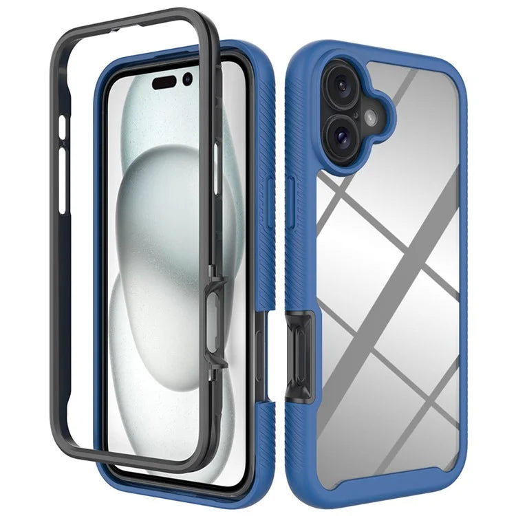 For iPhone 16 Plus Case Anti-Drop 2-in-1 PC+TPU Phone Cover