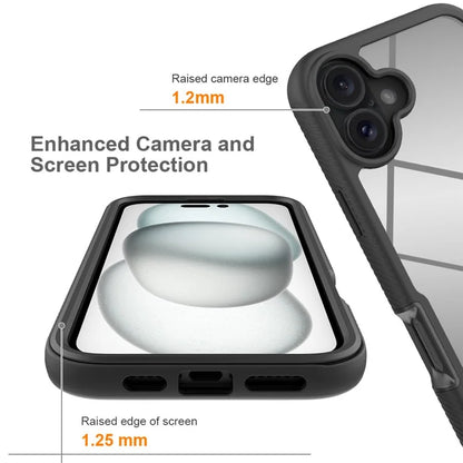 For iPhone 16 Plus Case Anti-Drop 2-in-1 PC+TPU Phone Cover