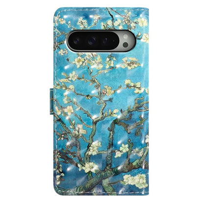For Google Pixel 9 / 9 Pro Case PU Leather 3D Pattern Printing Wallet Phone Cover