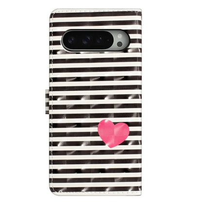 For Google Pixel 9 / 9 Pro Case PU Leather 3D Pattern Printing Wallet Phone Cover
